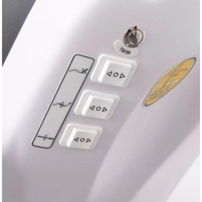 Fotel kosmetyczny UNICO Plus z podgrzewaniem grafitowy -Fotele kosmetyczne elektryczne- 